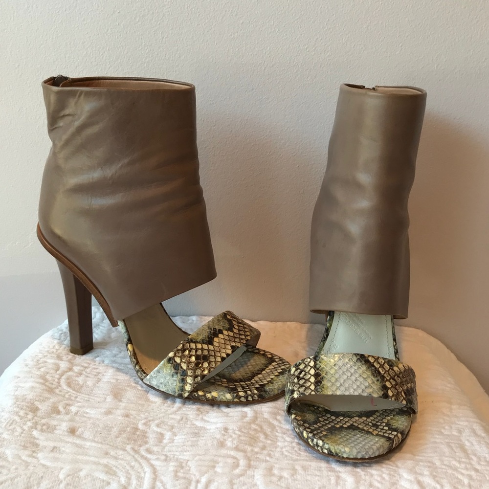 MAISON MARTIN MARGIELA Python Ankle Sandal Bootie - Picture 1 of 8